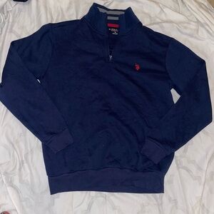 U.S. Polo Assn. Men's Dark Blue Zip-Up Sweater